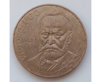 Франция 10 франков 1985. Виктор Гюго
