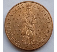 Франция 10 франков 1987. Тысячелетие династии Капетингов