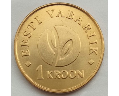 Эстония 1 крона 2008. 90 лет Эстонской республики