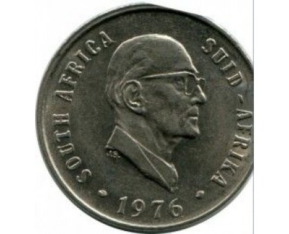 ЮАР 10 центов 1976. Окончание президентства Якобуса Йоханнеса Фуше
