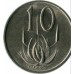 ЮАР 10 центов 1976. Окончание президентства Якобуса Йоханнеса Фуше