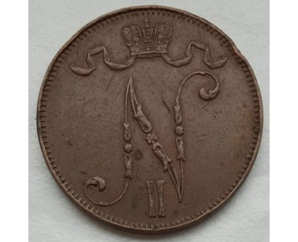 Русская Финляндия 5 пенни 1913