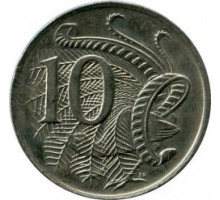 Австралия 10 центов 1966-1984