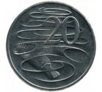 Австралия 20 центов 1999-2017