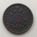 Австрия 1 крейцер 1885