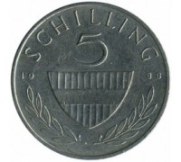Австрия 5 шиллингов 1968-2001