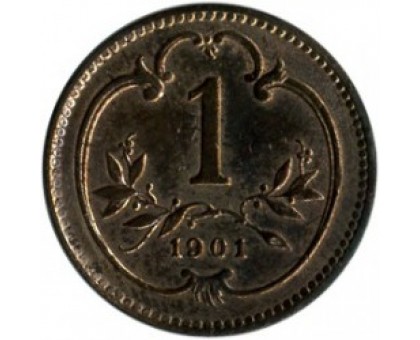 Австрия 1 геллер 1901