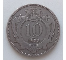 Австрия 10 геллеров 1895