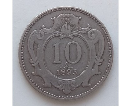 Австрия 10 геллеров 1895