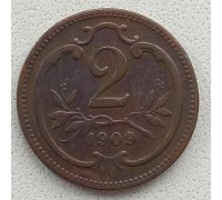 Австрия 2 геллера 1909