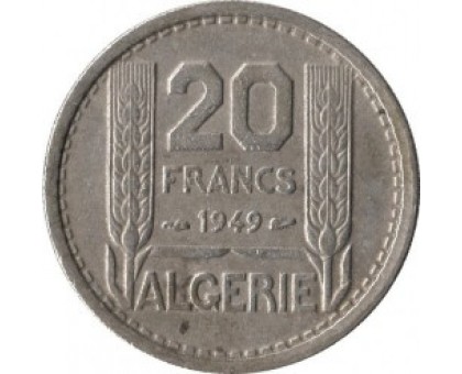 Алжир 20 франков 1949 (французский)