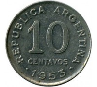 Аргентина 10 сентаво 1952-1953