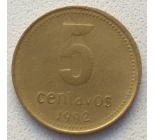 Аргентина 5 сентаво 1992-2005