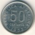 Аргентина 50 сентаво 1952-1956