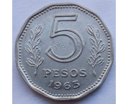 Аргентина 5 песо 1961-1968