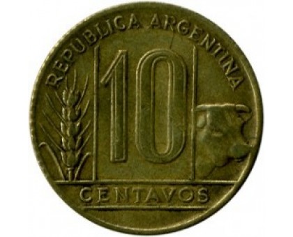 Аргентина 10 сентаво 1942-1950