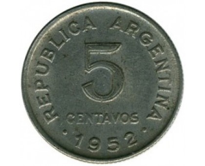 Аргентина 5 сентаво 1951-1953
