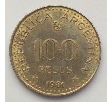 Аргентина 100 песо 1980-1981