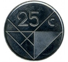 Аруба 25 центов 1986-2019