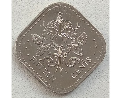 Багамы 15 центов 1974-2005