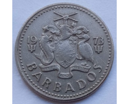 Барбадос 25 центов 1973-2006