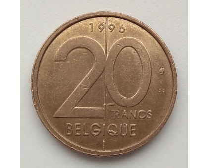 Бельгия 20 франков 1994-2001 BELGIQUE