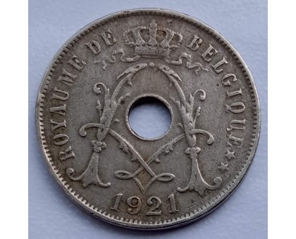Бельгия 25 сантимов 1921 Belgique