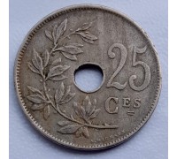 Бельгия 25 сантимов 1921 Belgique