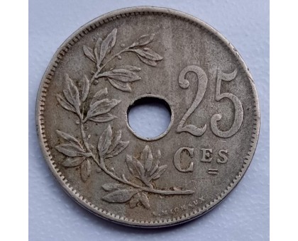 Бельгия 25 сантимов 1921 Belgique