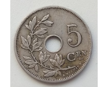 Бельгия 5 сантимов 1927 Belgie