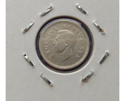 ЮАР 3 пенса 1952. Серебро