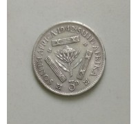 ЮАР 3 пенса 1942 серебро