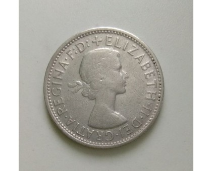 Австралия 1 флорин 1961 серебро