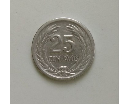 Сальвадор 25 сентаво 1953 серебро