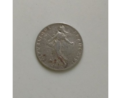 Франция 50 сантимов 1917 серебро