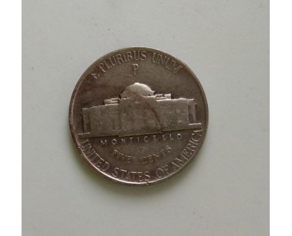 США 5 центов 1942 Р серебро