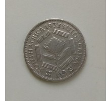 ЮАР 6 пенсов 1933 серебро