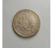 Франция 1 франк 1898 серебро