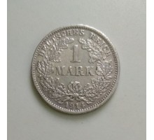 Германия 1 марка 1914 D серебро