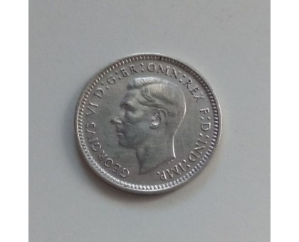Австралия 3 пенса 1942 серебро