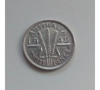 Австралия 3 пенса 1942 серебро