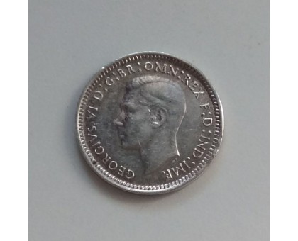 Австралия 3 пенса 1943 серебро