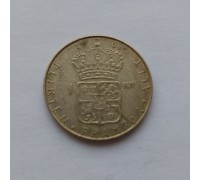 Швеция 1 крона 1964 серебро