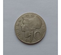 Австрия 10 шиллингов 1958 серебро