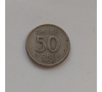 Швеция 50 эре 1956 серебро