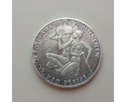 Германия 10 марок, 1972. XX летние Олимпийские Игры, Мюнхен 1972 - Спортсмены. Серебро