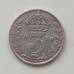 Великобритания 3 пенса 1919 серебро