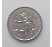 Мексика 25 сентаво 1953 серебро