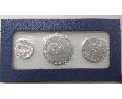 США 1976. Набор 25, 50 центов и 1 доллар 200 лет независимости. Серебро