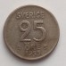 Швеция 25 эре 1953  серебро